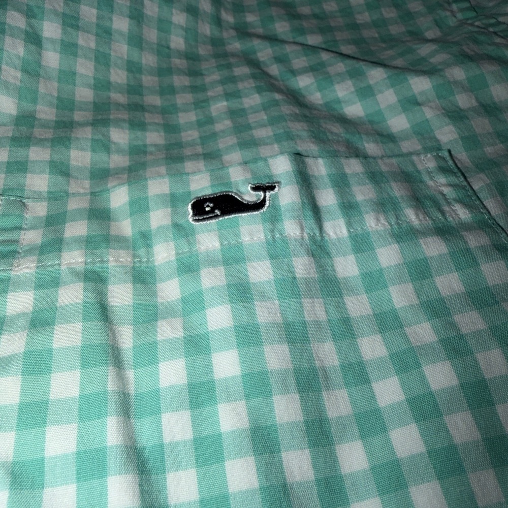 Vineyard Vines Tucker Shirt‎ Men XL Summer Green Check Button Up Cotton Preppy - Picture 4 of 9